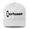 Casquette Trucker Gorhosse blanche avec broderie noir