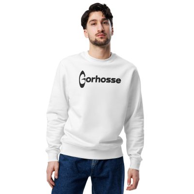 Sweatshirt éco-responsable unisexe avec broderie noir