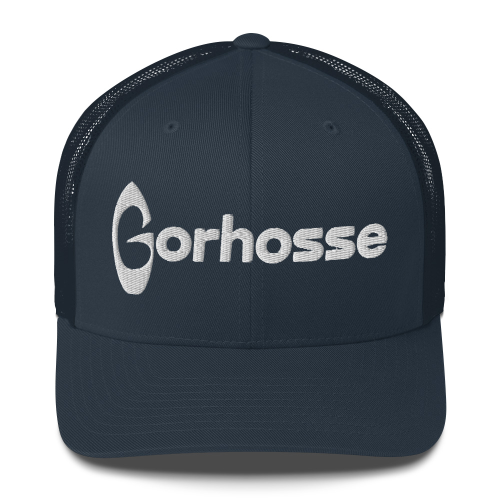 Casquette Gorhosse bleu navy avec broderie blanche – Image 3