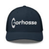 Casquette Gorhosse bleu navy avec broderie blanche
