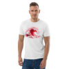 T-shirt Gorhosse Red Wave – T-shirt surf en coton biologique unisexe
